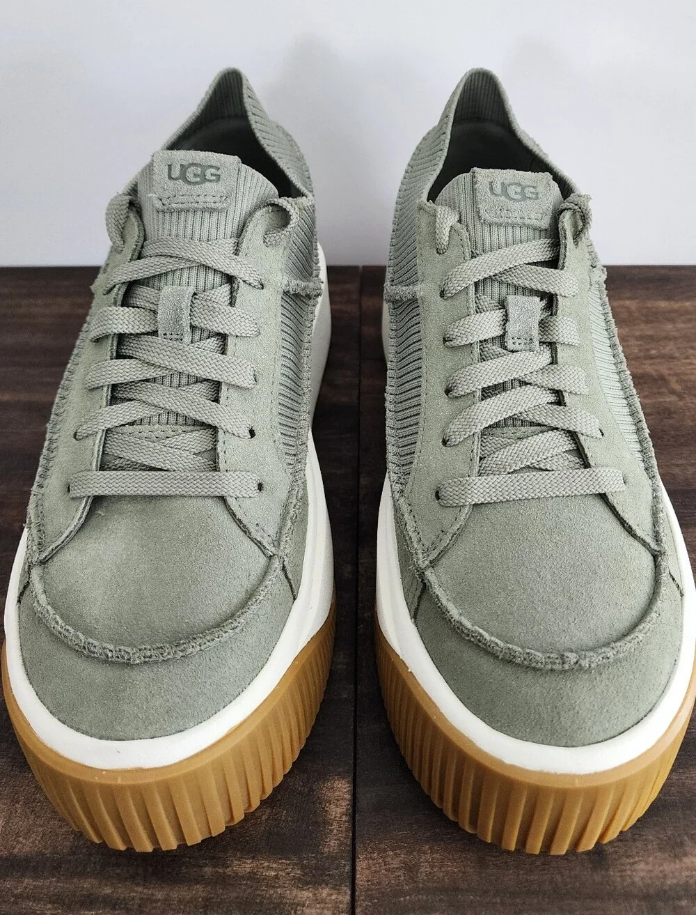 UGG EZ-Duzzit Lace Platform Sneakers Shaded Clover Women’s 7.5 NIB